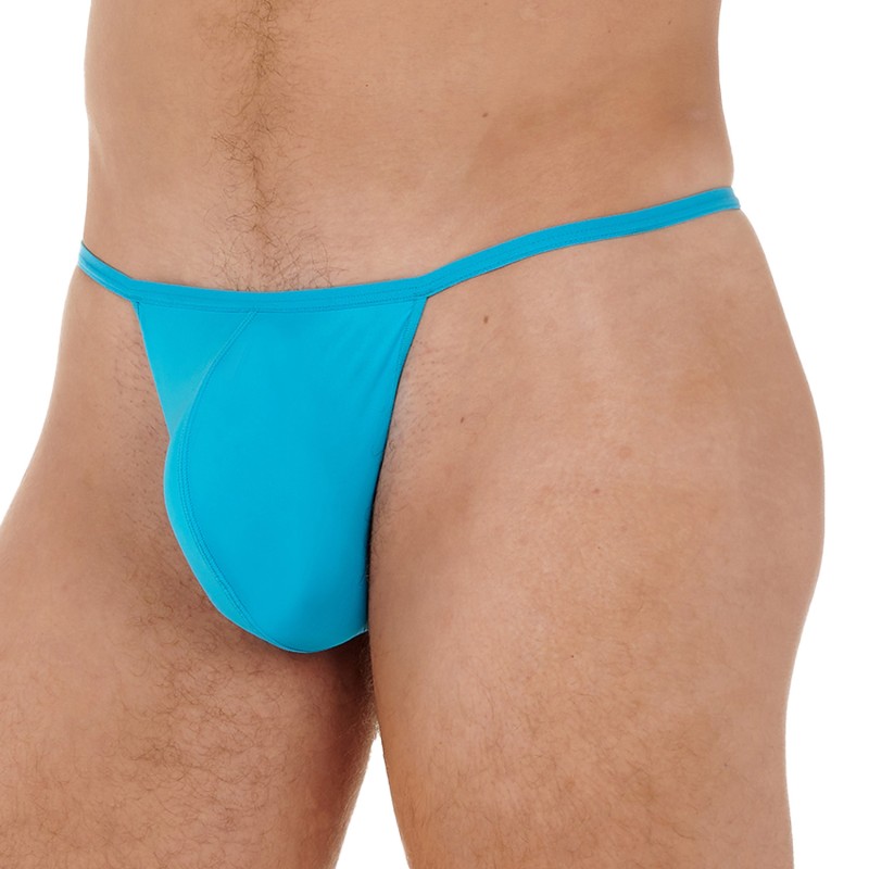 Stringa del marchio HOM - G-String Plume - turchese - Ref : 359931 00PF