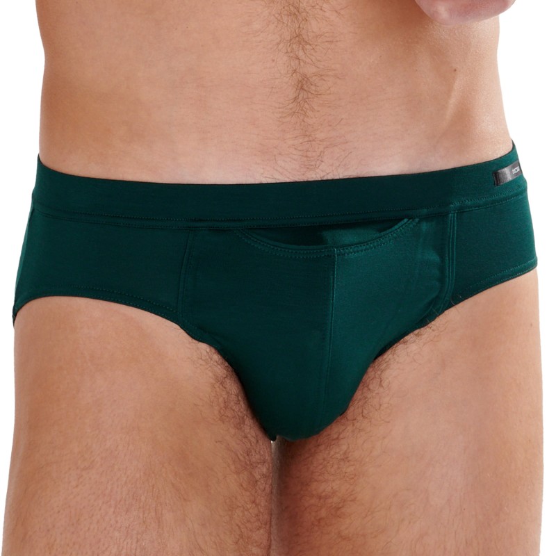 Slip del marchio HOM - Micro Slip Comfort HO1 Tencel Soft - verde - Ref : 402464 00DG