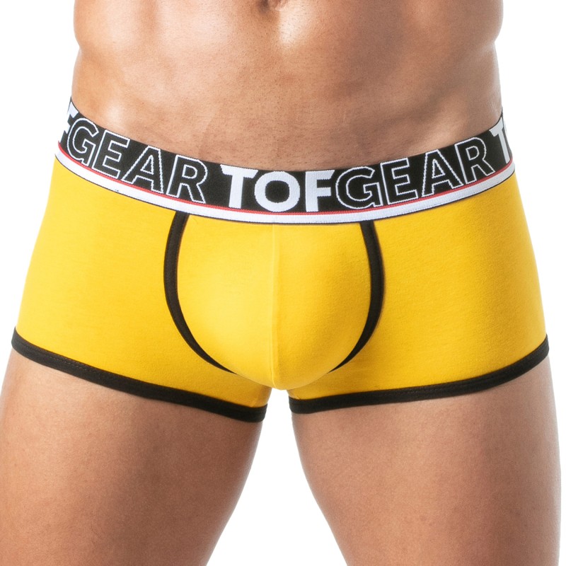 Pantaloncini boxer, Shorty del marchio TOF PARIS - Boxer Champion Tof Paris - Giallo - Ref : TOF297J