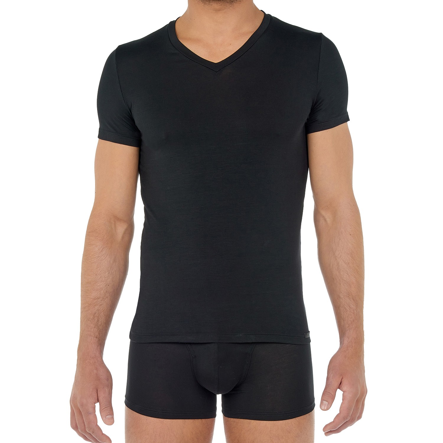 HOM Tencel Soft: Comfort Boxer Brief HO1, schwarz