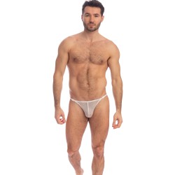 Bath Brief of the brand L HOMME INVISIBLE - La Crème - Thong Striptease - Ref : MY83 VEI 011