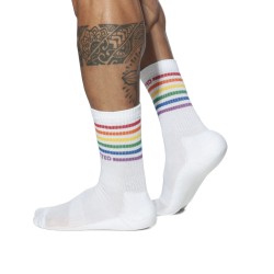 Chaussettes & socquettes de la marque ADDICTED - Chaussettes Addicted Rainbow - Ref : AD838 C01