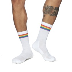 Chaussettes & socquettes de la marque ADDICTED - Chaussettes AD Rainbow - Ref : AD839 C01